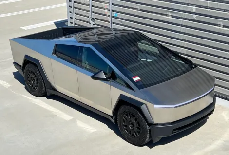 2024 Tesla Cybertruck AWD Foundation Series, photo from Bring a Trailer