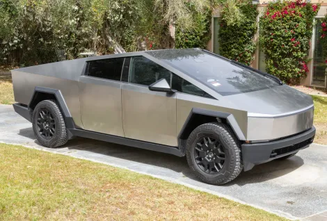 2024 Tesla Cybertruck AWD Foundation Series, photo from Bring a Trailer