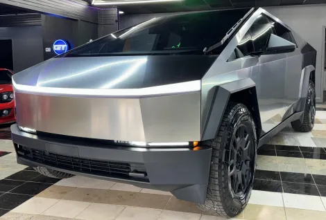 2024 Tesla Cybertruck AWD Foundation Series, photo from Bring a Trailer