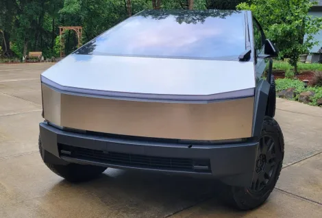 2024 Tesla Cybertruck AWD Foundation Series, photo from Bring a Trailer