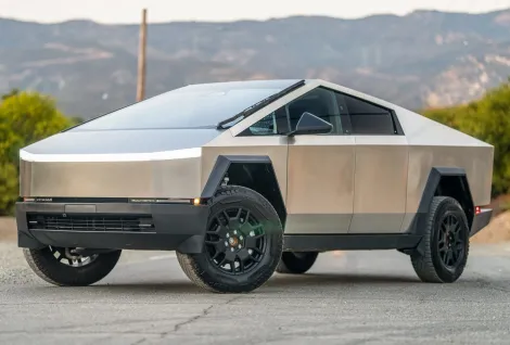 2024 Tesla Cybertruck AWD Foundation Series, photo from Bring a Trailer