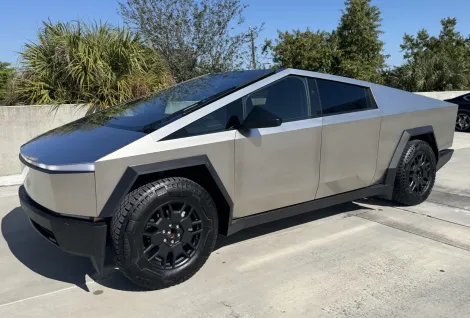 2024 Tesla Cybertruck AWD Foundation Series, photo from Bring a Trailer